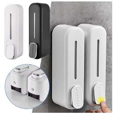 Wall Mounted Soap Dispenser Manual | Press Type Liquid Hand Wash, Shampoo & Sanitizer Dispenser for Bathroom & Kitchen – Refillable, Durable & Space Saving