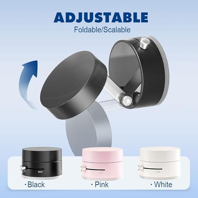 Vacuum Magnetic Suction Phone Holder – 360° Rotation | Strong Grip for Car, Desk & Wall