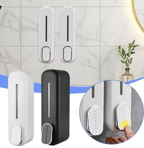 Wall Mounted Soap Dispenser Manual | Press Type Liquid Hand Wash, Shampoo & Sanitizer Dispenser for Bathroom & Kitchen – Refillable, Durable & Space Saving