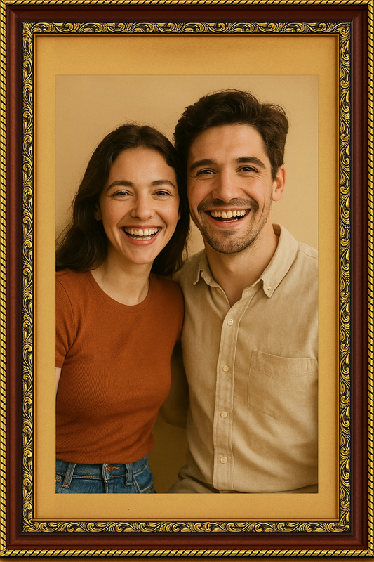 Premium 8x10 Inch Wooden Photo Frame for Wall & Table |Modern Black & Antique Gold Finish | Picture Frame for Home Decor, Gift, Office, Certificate